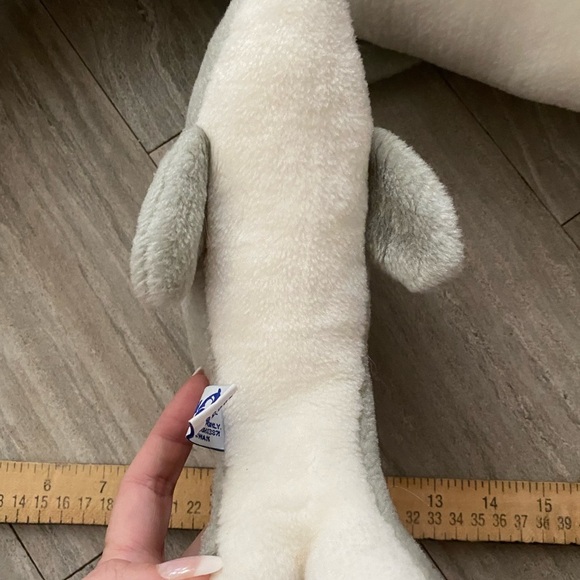 Vintage 1980s Sea World Dolphin Set Of 2  Baby Mom ~21” Plush Stuffed Animal - Picture 6 of 8